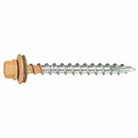 Midwest Fastener Self-Drilling Screw, #10 x 2 in, Painted Steel Flange Hex Head External Hex Drive 56030